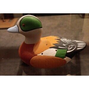 Vintage Ceramic Coty Mallard Salt Shaker With Stopper